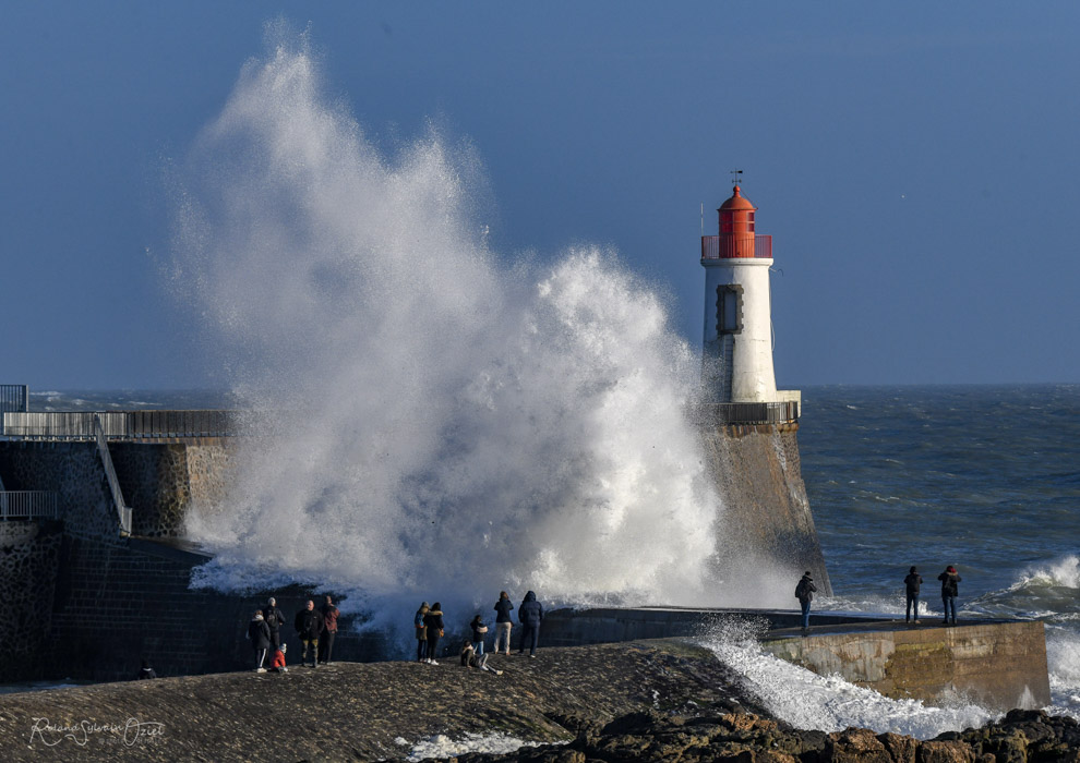 Photo de tempête aux Sables d'Olonne